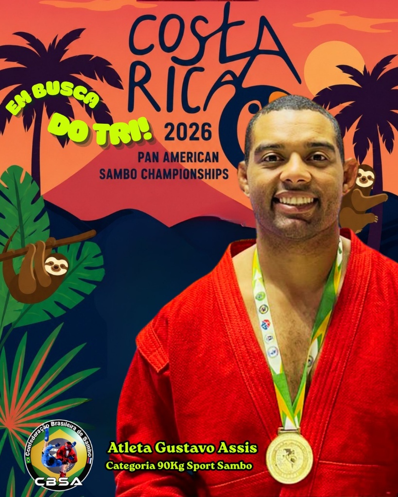 Atleta Gustavo Assis - Categoria 90Kg Sport Sambo